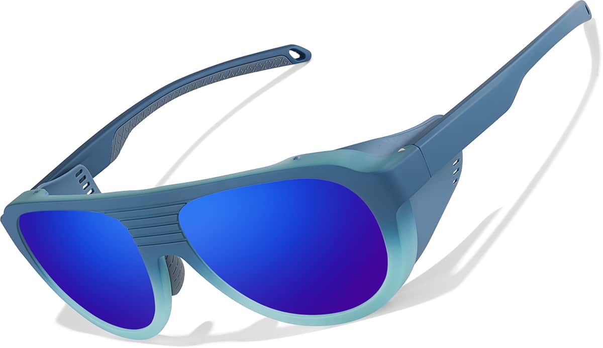 Angle view of Zunnies - Aviator Water Sport Sunglasses 1015016 in Blue