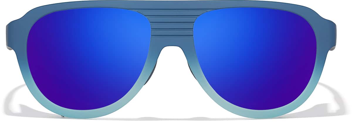 Front view of Zunnies - Aviator Water Sport Sunglasses 1015016 in Blue