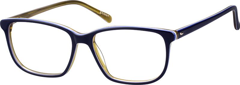 Angle view of Lentes Cuadrados 106516 in Azul