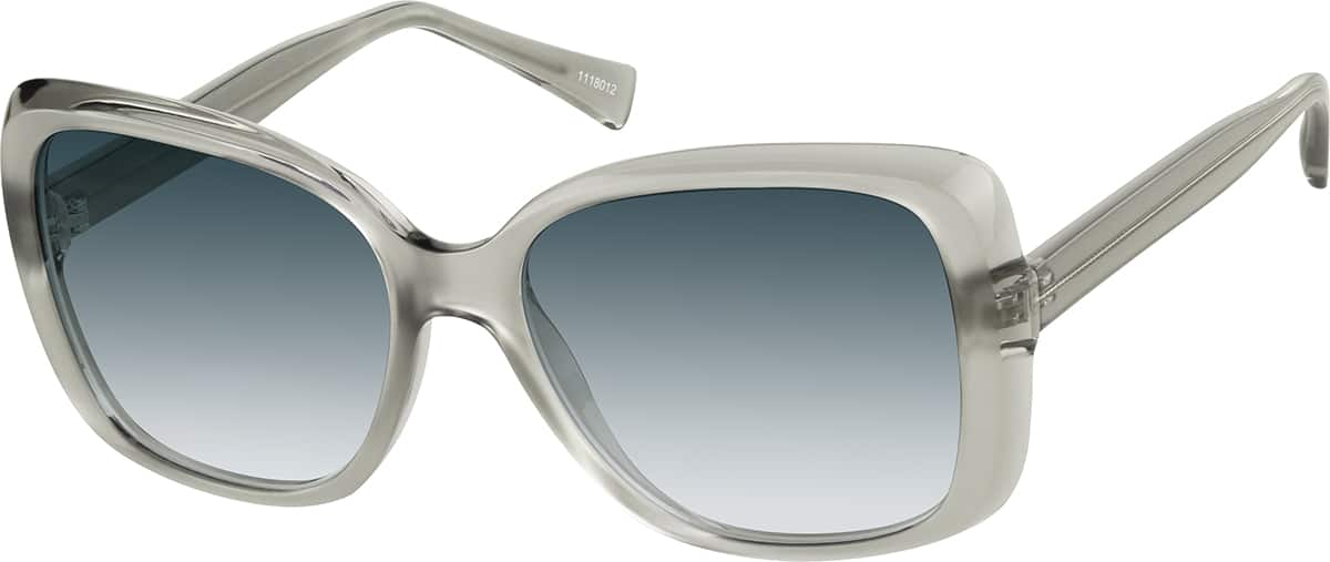 Angle view of Lentes de sol cuadradas premium 1118012 in Gris