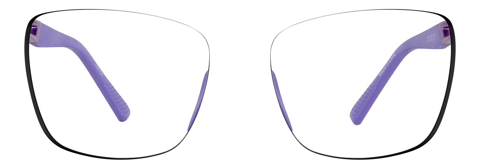 Front view of Zunnies - Square Sports Sunglasses 1121721 in Black