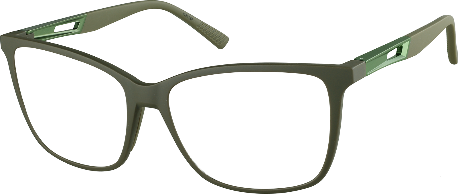 Angle view of Zunnies - Square Sports Sunglasses 1121724 in Green