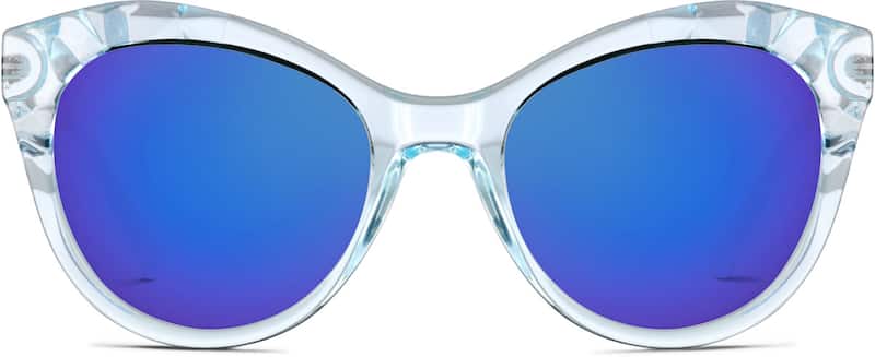 icy-blue Premium Cat-Eye Sunglasses 
