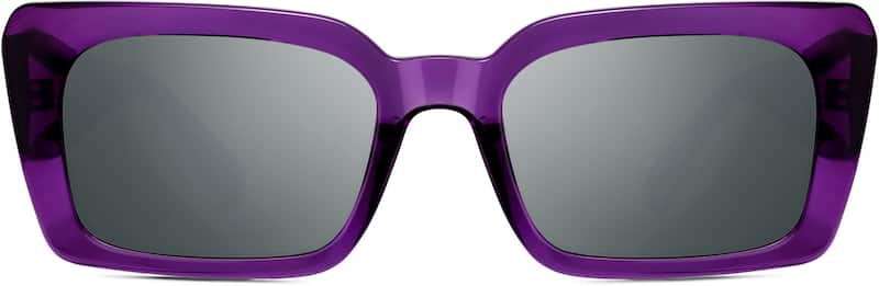 Purple Rectangle Sunglasses