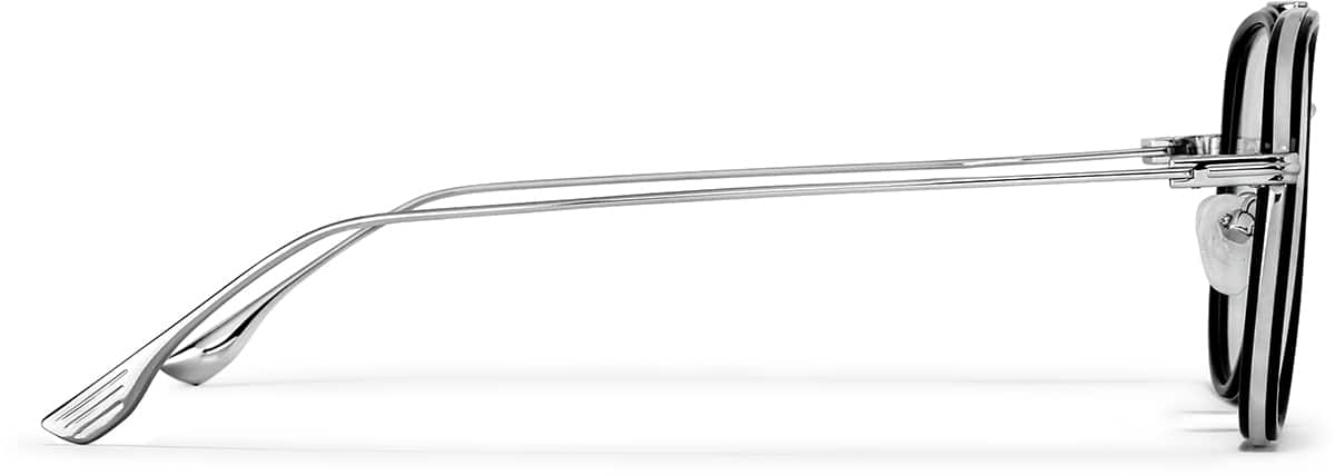 Side view of Lentes estilo aviador 1152221 in Negro