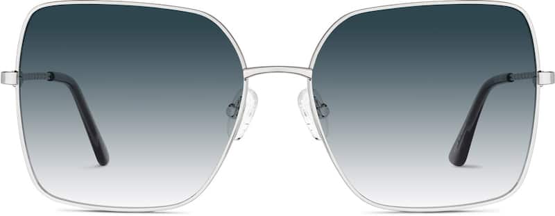 Silver Premium Square Sunglasses