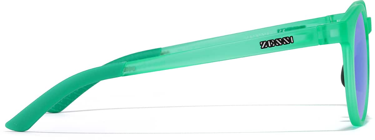 Side view of Zunnies - Round Sunglasses 119524 in Green