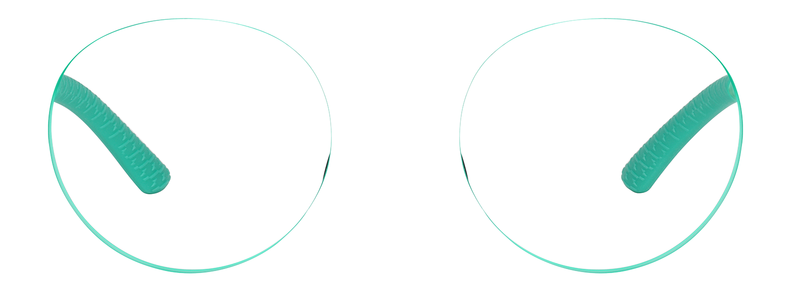 Front view of Zunnies - Round Sunglasses 119524 in Green