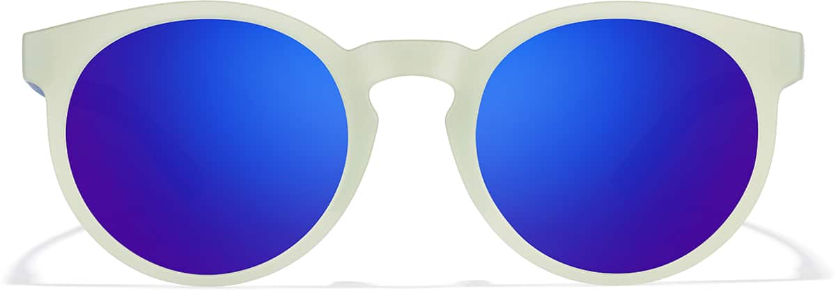 Front view of Zunnies - Round Sunglasses 119534 in Green