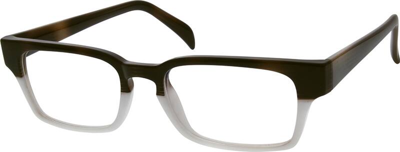 Angle view of Rectangle Glasses 120625 in Tortoiseshell