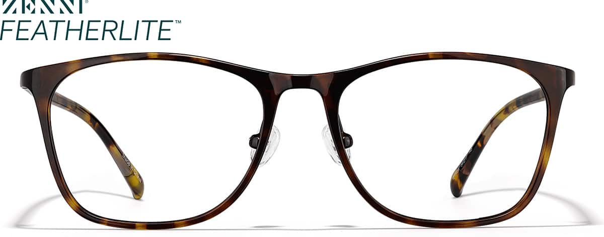 Front view of Square Glasses 1213425 in Tortoiseshell