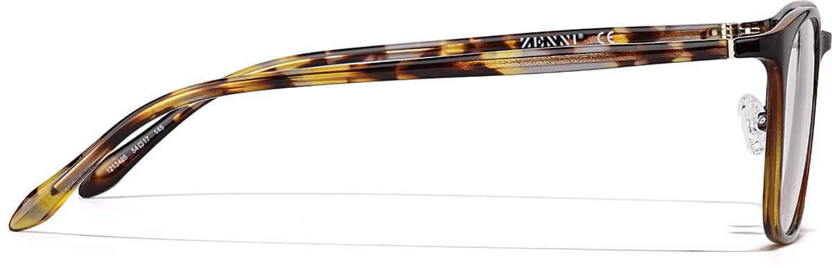 Side view of Square Glasses 1213425 in Tortoiseshell