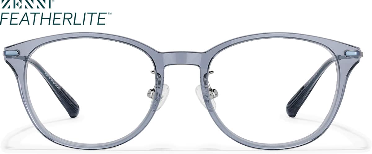 Front view of Verres doucement carrés 1213816 in Bleu