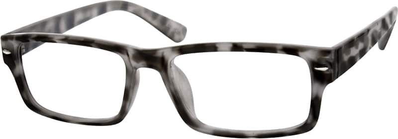 Angle view of Rectangle Glasses 122131 in Tortoiseshell