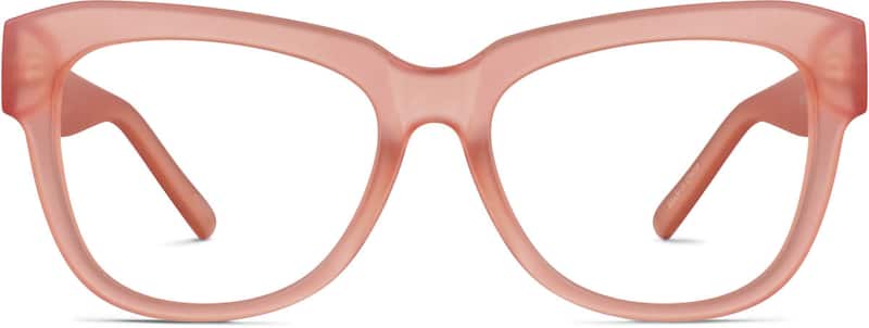 Papaya Square Glasses