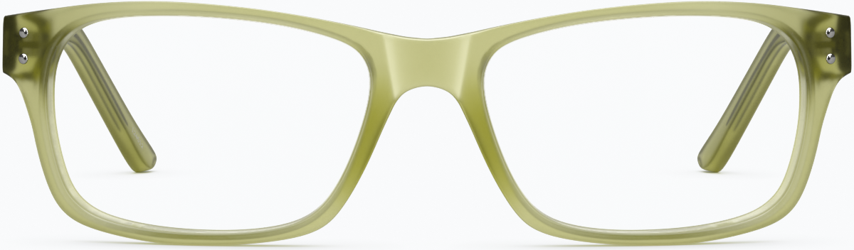 Front view of Rectangle Glasses 124524 in Palm