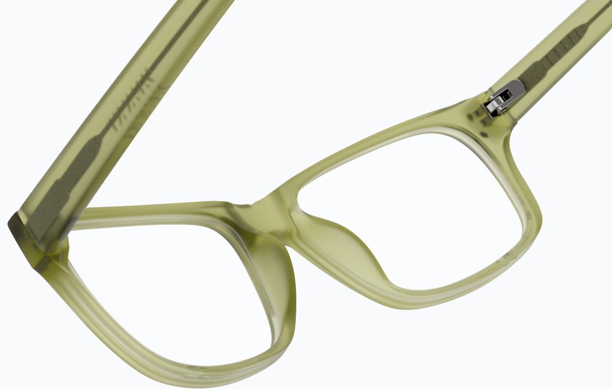 See-through view of Rectangle Glasses 124524 in Palm