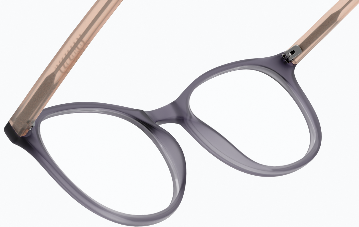 See-through view of Round Glasses 125716 in Serenity