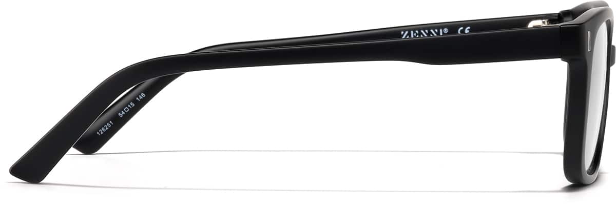 Side view of Square Glasses 126251 in Black