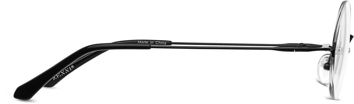 Side view of Rimless Glasses 1302921 in Black