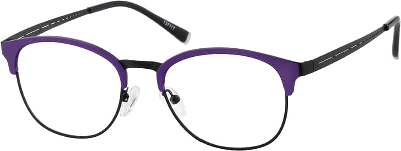 Angle view of Anteojos de titanio para la línea de las cejas 137117 in Violeta