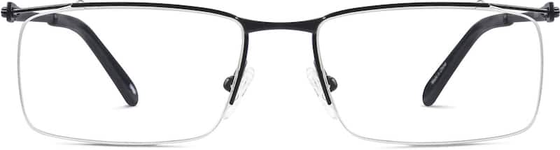 Black Titanium Rectangle Glasses
