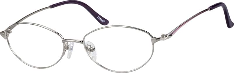Angle view of Oval Glasses 152611 in Silver