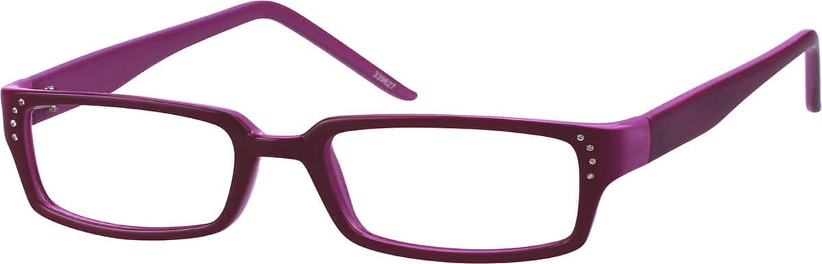 Angle view of Rectangle Glasses 15339627 in Purple