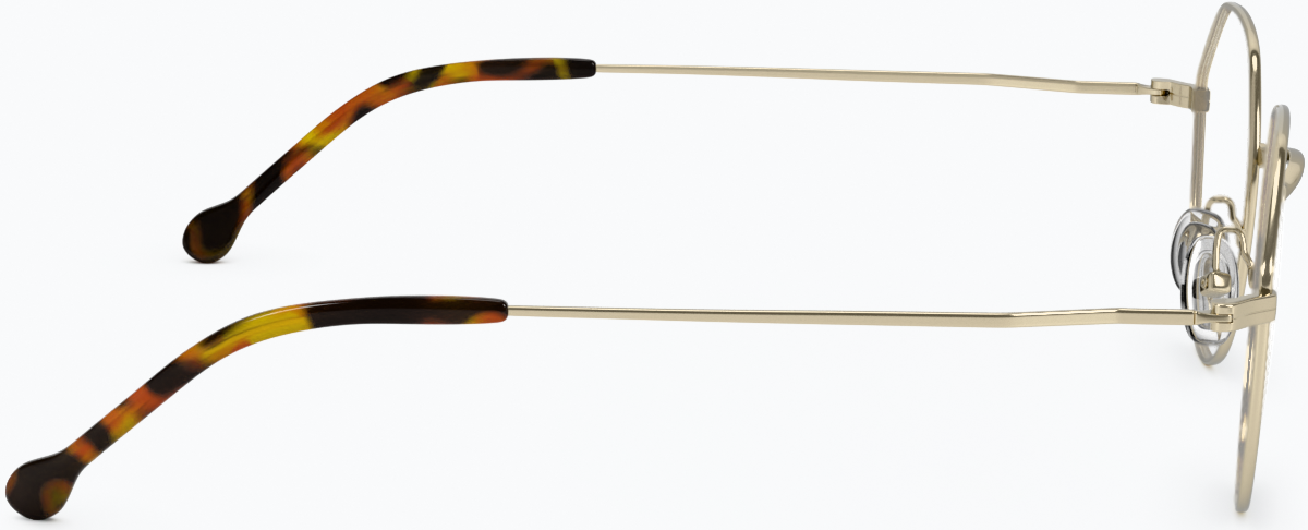 Side view of Geometric Glasses 157714 in Gold