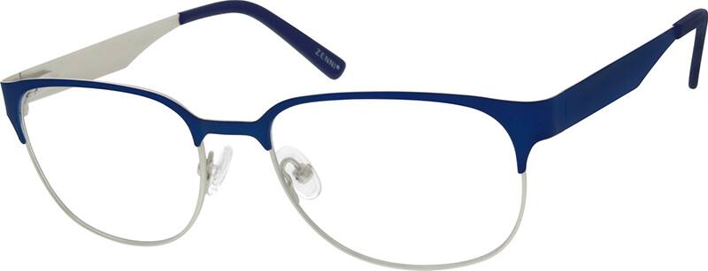Angle view of Oval Glasses 161516 in Blue