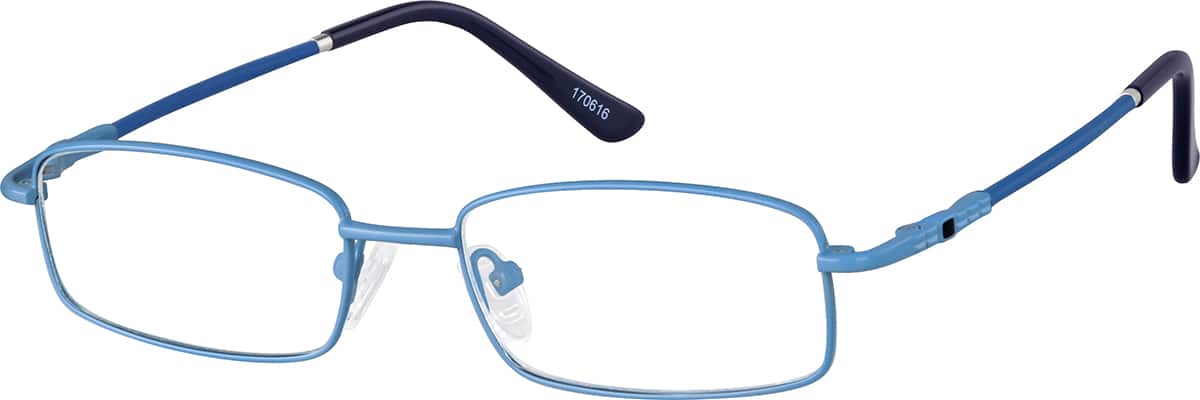 Angle view of Lentes Rectangulares Para Niños 170616 in Azul