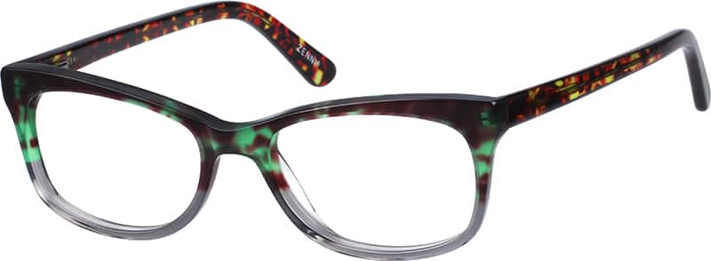 Angle view of Gafas estilo ojo de gato 184224 in Verde