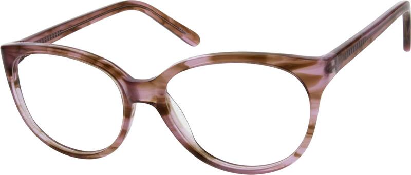 Angle view of Square Glasses 184527 in Purple