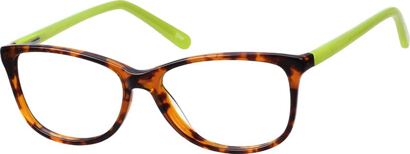 Angle view of Oval Glasses 188225 in Tortoiseshell