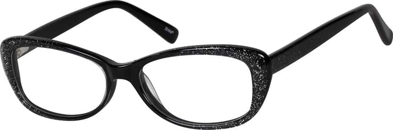 Angle view of Cat-Eye Glasses 188721 in Black