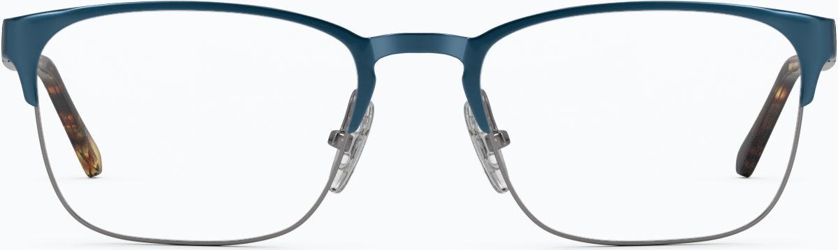 Front view of Browline Glasses 1910716 in Peacock