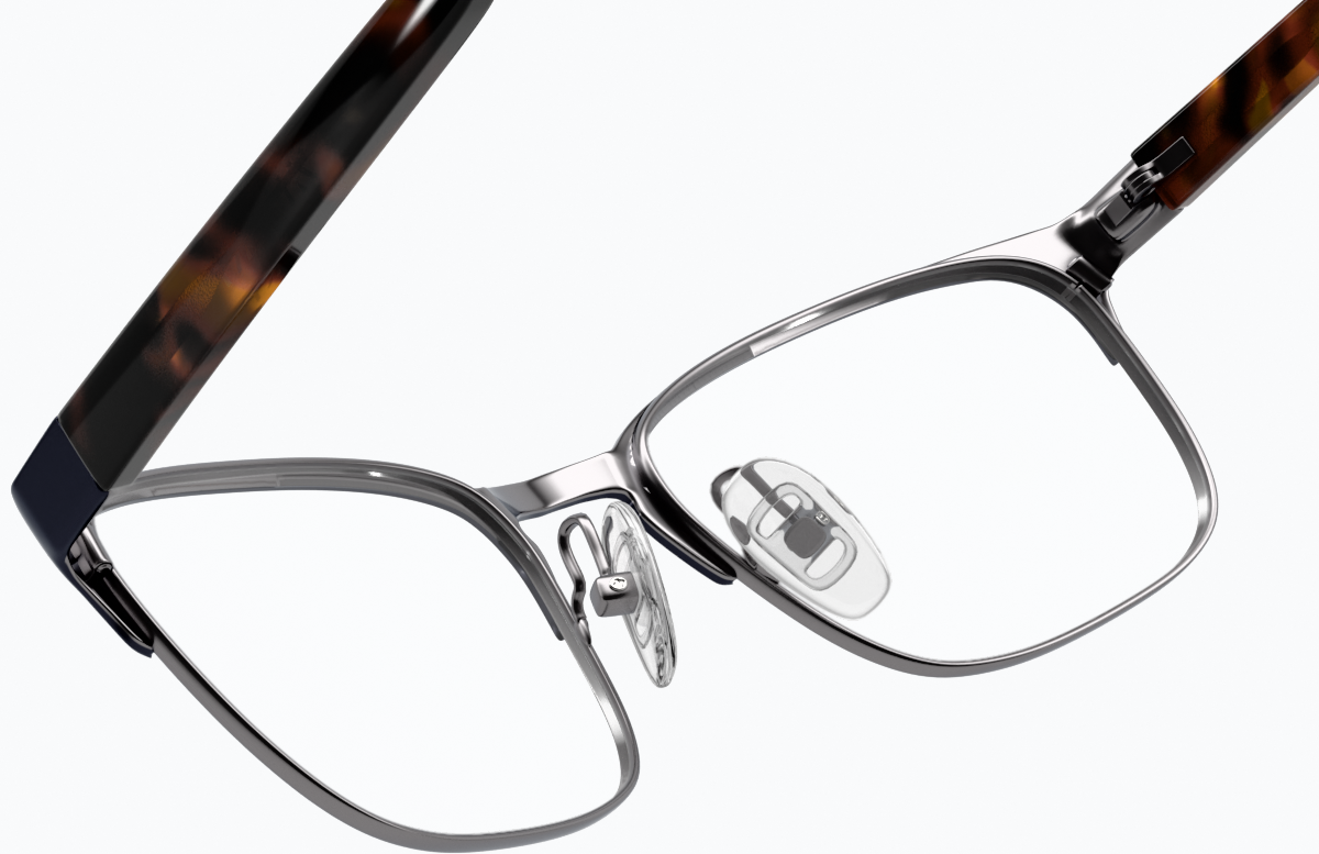 See-through view of Browline Glasses 1910721 in Black