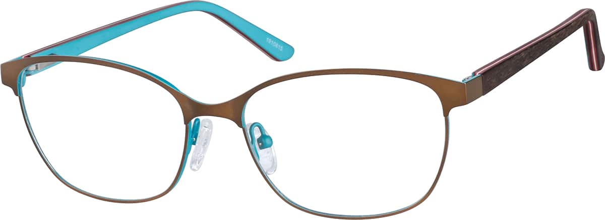 Angle view of Oval Glasses 1910815 in Copper