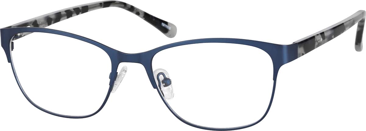 Angle view of Anteojos rectangulares 1911116 in Azul marino