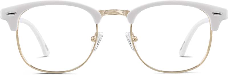 White Kids' Browline Glasses