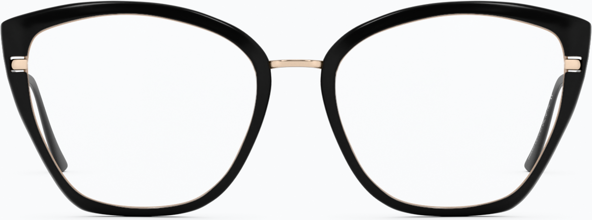 Front view of Cat-Eye Glasses 1914521 in Black