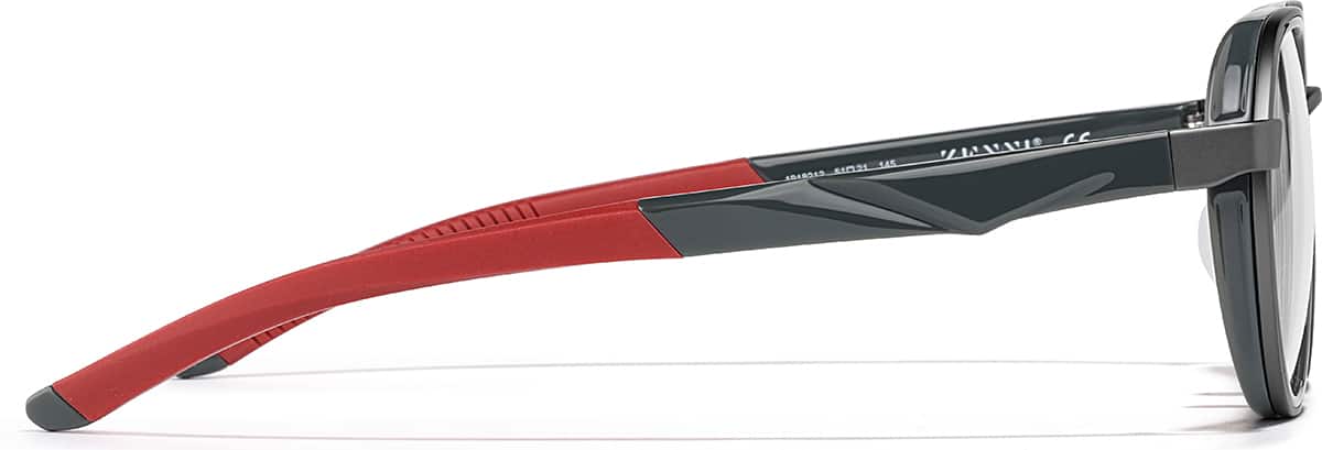 Side view of Zunnies - Geometric Sports Glasses 1918212 in Gray