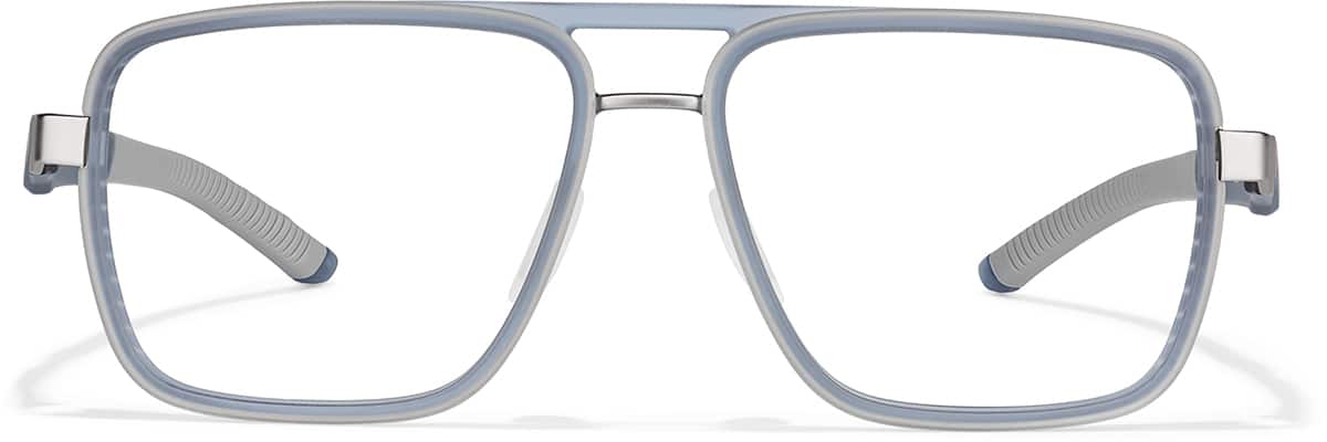 Front view of Zunnies - Aviator Sports Glasses 1918316 in Sky Blue