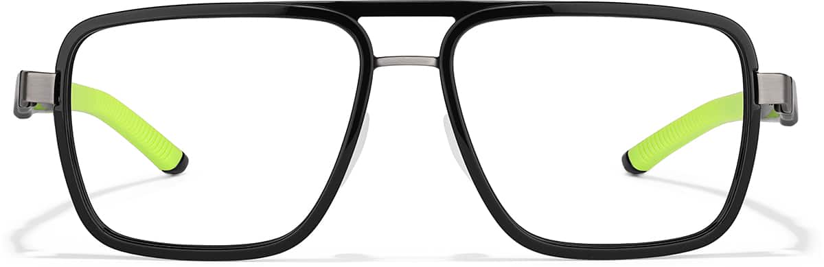 Front view of Zunnies - Aviator Sports Glasses 1918321 in Black