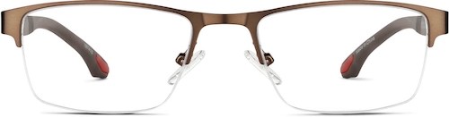 Brown Rectangle Glasses