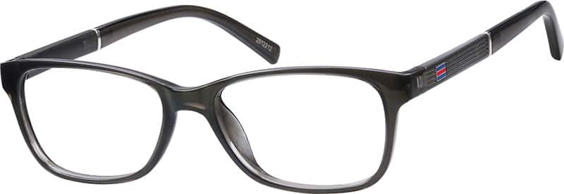 Angle view of Rectangle Glasses 2012212 in Gray