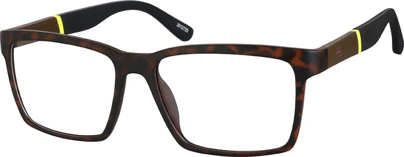 Angle view of Square Glasses 2012725 in Tortoiseshell