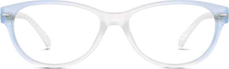 Blue Frost Oval Glasses