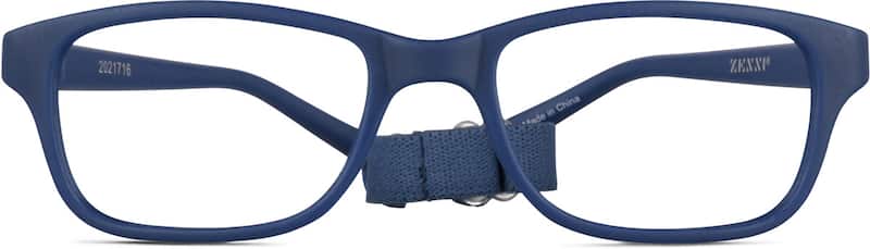 Navy Kids’ Flexible Rectangle Glasses