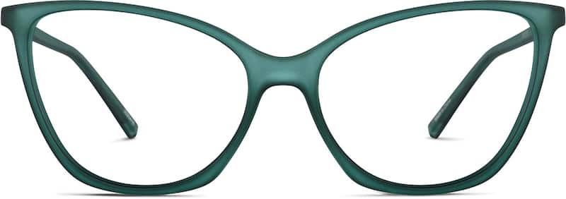 Green Cat-Eye Glasses
